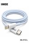 كابل IM-273CL من نوع USB-C إلى Lightning، يدعم الشحن السريع بقوة 27 واط، ونقل البيانات بسرعة 480 ميجابت في الثانية، طوله 1 متر، باللون الأزرق الفاتح.