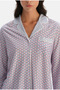 Women's Multicolor - Floral Print 50% Modal, 50% Cotton Shirt Collar Pajama Set - 3