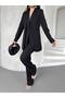 Women's Custom-Designed Jacket and Pants Set—Stylish Two-Piece Set with Shoulder Detail and Buckle Detail - 7