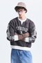Contrast Collar Oversize Sweatshirt - 2