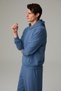 Enrique men's hooded indigo sweatshirt - 4
