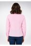 Women's Pink Long Sleeve Basic Shirt - 6