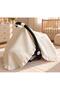 Crocheted Piqué Stroller Cover and Stroller Cushion 2-Piece Set | Ruffled and With a Bow Detail on the Baby Car Seat Cover - 3
