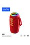 S69 Wireless Bluetooth Speaker with RGB LED Lights, Portable Design, Plus and Minus Buttons, Hands-Free Calling, TF Card Support and FM Radio Function