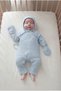 Newborn Hospital Discharge Muslin Onesie, Bonnet, Hat, and Gloves 3-Piece Set - Double-Layer Muslin - 7