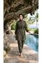 Adjustable-Waist, Elastic-Waisted, Water-Repellent Fabric, 3-Piece Fully Covering Modest Swimwear Hijab Burkini