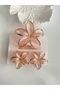 HAIR CLIP - 3-PIECE SET WITH PINK LOTUS FLOWERS (1 PIECE 8 CM, 2 PIECES 4 CM) - 8