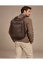 17-Inch Faux Leather Laptop Backpack, Water-Repellent, With Luggage Straps, for Business and Travel - 2