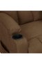 Fotoliu rabatabil, maro, material textil - 5