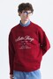 Oversize Letter Print Sweatshirt - 2