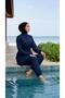 Adjustable-Waist, Elastic-Waisted, Water-Repellent Fabric, 3-Piece Fully Covering Modest Swimwear Hijab Burkini - 6
