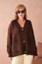 Women's V-Neck Buttoned Pocket Knitwear Cardigan - 2