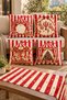New Year's Carousel and Christmas Decorations Patterned 4-Piece Cushion Cover and Table Runner Set – 43x43 cm, 40x140 cm, Reversible, Invisible Zipper - 2