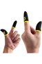 ONE PAIR (2 Pieces) of Wolf Gaming Finger Sleeves for Sweat Proof Mobile & Console Gaming, Friction-less PUBG finger Sleeves for all touch screens, Stabiliser & Protector for thumb sleeves gaming