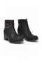 Women's Heeled Zip-Up Boots 517078 Black Emerald - 4
