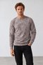 New season hukli men's regular fit crew neck patterned sweatshirt.