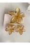 HAIR CLIP - 3-PIECE SET: LOTUS FLOWER-PRINTED HAIR CLIPS (1 PIECE 8 CM, 2 PIECES 4 CM) - 5