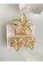 HAIR CLIP - 3-PIECE SET, ECRU LOTUS FLOWER HAIR CLIP (1 PIECE 8 CM, 2 PIECES 4 CM) - 6