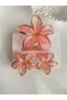 HAIR CLIP - 3-PIECE SET, DARK PINK LOTUS FLOWER HAIR CLIPS (1 PIECE 8 CM, 2 PIECES 4 CM) - 2