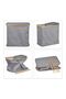 Lidded Double Hamper in Grey - 6