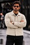 Men's Relaxed-Fit Melton Blend Button-Down Premium Jacket - 3