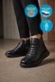Women's Genuine Leather Boots Z1118 Black