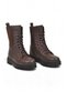 Coffee-Colored Faux Leather Women's Boots 23002 Z - 4