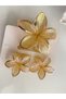 HAIR CLIP - 3-PIECE SET: LOTUS FLOWER-PRINTED HAIR CLIPS (1 PIECE 8 CM, 2 PIECES 4 CM) - 2