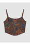 ESVAB • Modern & Elegant Floral Cropped Corset Blouse - 3
