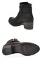 Women's Heeled Zip-Up Boots 517078 Black Emerald - 5