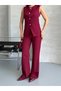Women's Mixed-Button Vest Set and Pants—Exclusive Design, Stylish Two-Piece Set - 7