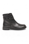 Women's Zip-Up Boots 636203 Black Leather - 2