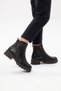 Women's Genuine Leather Boots Z1154 Brown - 3