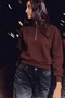 Women's Sporty-Chic Casual Brown Sweatshirt