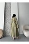 Women's Gold Button-Front Blazer and Long Skirt Set—Stylish Two-Piece Set with a Zipper Skirt - 8