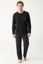 Men's Collared Buttoned Combed Cotton Pajama Set