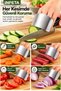 Set of 2 Stainless Steel Finger Protector Cutting Guards, Kitchen Knife Protective Hand Shield - 2