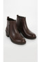 Jimmy Women's Genuine Leather Stitched Detailed Two-Zipper Heeled Boots B4770 - 7