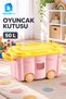 50-Liter Toy Storage Box with Lid—Plastic Children's Room Organizer - 2