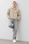 Men's Wool-Look Short Casual Jacket with Pockets and Buttons - 5