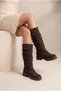 WOMEN'S BELTED POLY SOLE CASUAL BOOTS UN001-0919 - 3