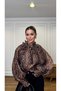 Sheer Shirt with Exotic Patterns - 7