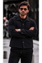 Men’s Shirt Collar, Buttoned, Pocketed Casual Transitional Jacket - 3