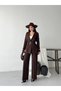 Women's Belt Detail Jacket and Pants Set—Stylish, Modern-Cut Two-Piece Set - 4