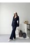 Women's Belt Detail Jacket and Pants Set—Stylish, Modern-Cut Two-Piece Set - 4