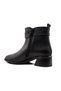9783 Genuine Leather Black Women's Boots - 4
