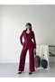 Women's Belt Detail Jacket and Pants Set—Stylish, Modern-Cut Two-Piece Set - 4