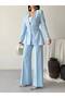 Women's Belt Detail Jacket and Pants Set—Stylish, Modern-Cut Two-Piece Set - 7