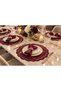 Placemats, Placemats, Double-Layer Leather/Clam-Shaped Placemats, Set of 2, Burgundy - 3
