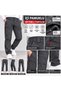 Men's Softshell Pants – Zippered Pockets, Elastic Waistband, Outdoor, Fleece-Lined, Suitable for Work and Everyday Use